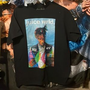 Large black juice world shirt